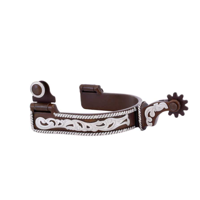 Cowboy Tack Antique Rope Edge Spurs.