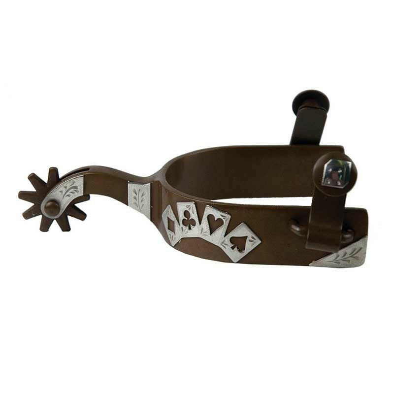 Antique Poker Card Spurs.