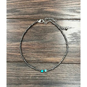 ISAC Trading Navajo Bead Heart Gemstone Necklace