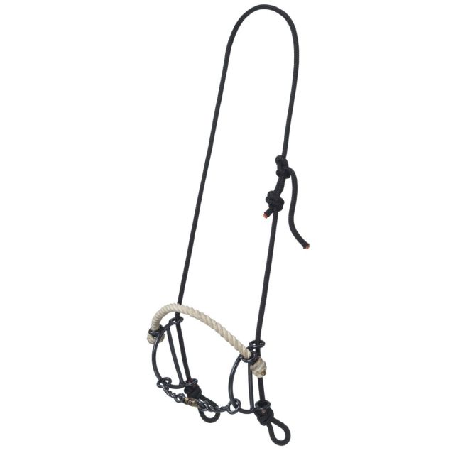 Tough1 Rope Headstall with Rope Nose and Twisted Dogbone Gag Combo 25074