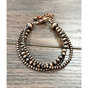 ISAC Trading Copper Navajo Bead Adjustable Bracelet 711310