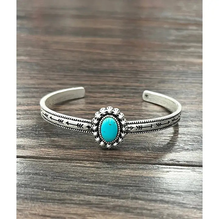 ISAC Trading Turquoise Cuff Bracelet 711350