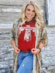 Texas True Kimono Multi CTexas True Snakeskin Kimono Colored Snakeskin C3.