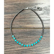 ISAC Trading Navajo Heart Gemstone Necklace 735794