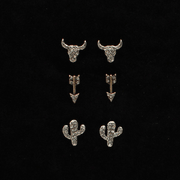 Blazin' Roxx 3-Piece Earring Set.