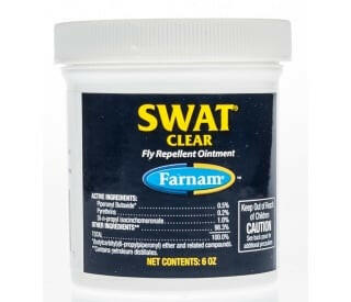 Swat Clear Fly Repellent Ointment.