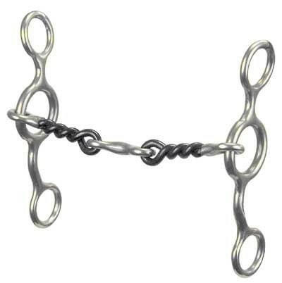 Reinsman Jr Cowhorse Twisted Wire Dogbone Bit.