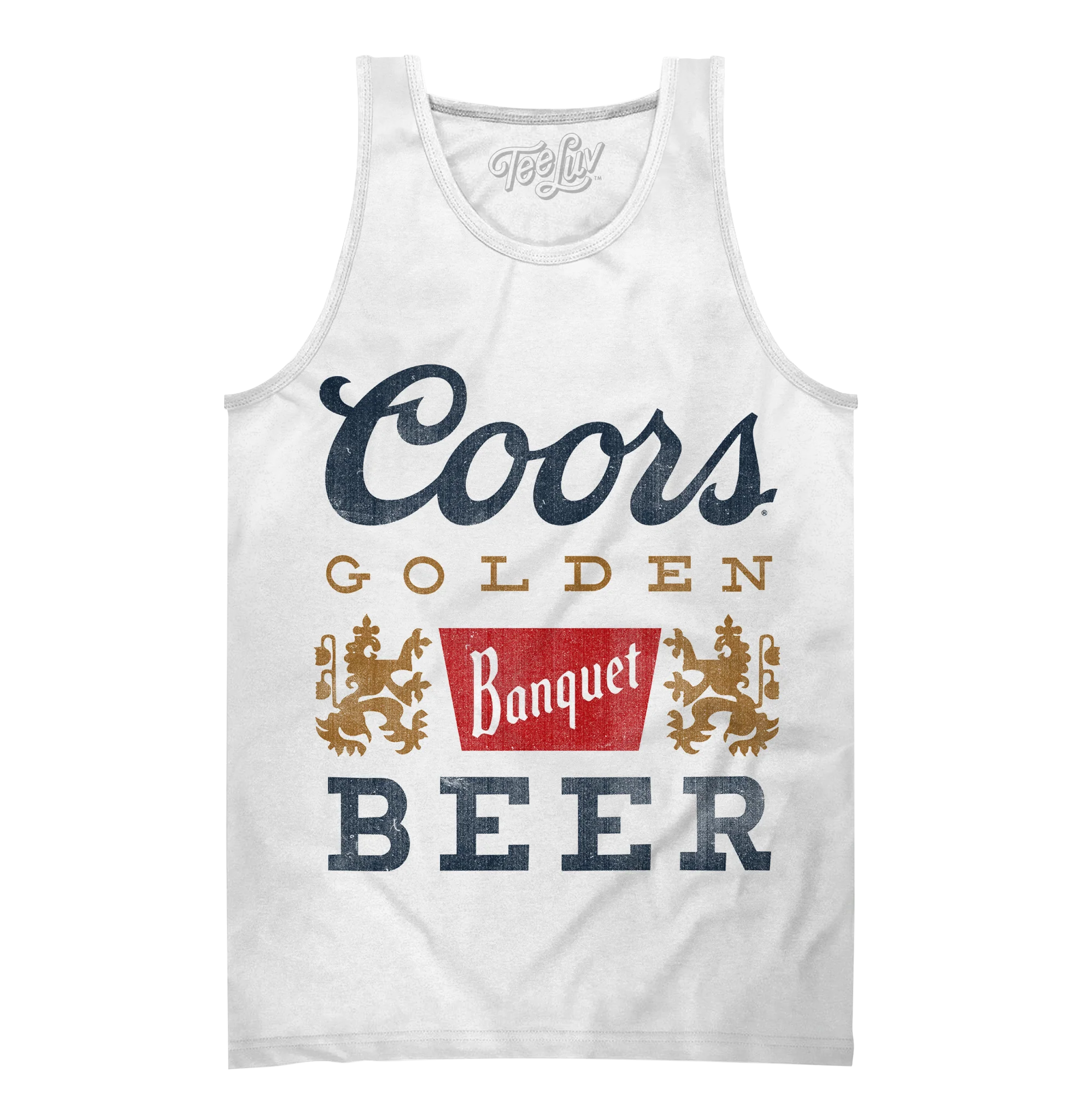 Tee Luv Women's Coors White Tank Top 34846T