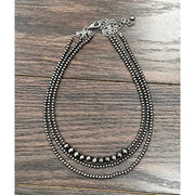 ISAC Trading 3-Strand Polish Navajo Bead Necklace 738107