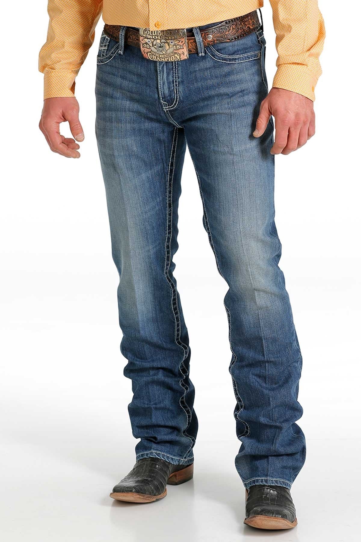 Cinch Men's Ian Slim Fit Medium Wash Jean MB55836001