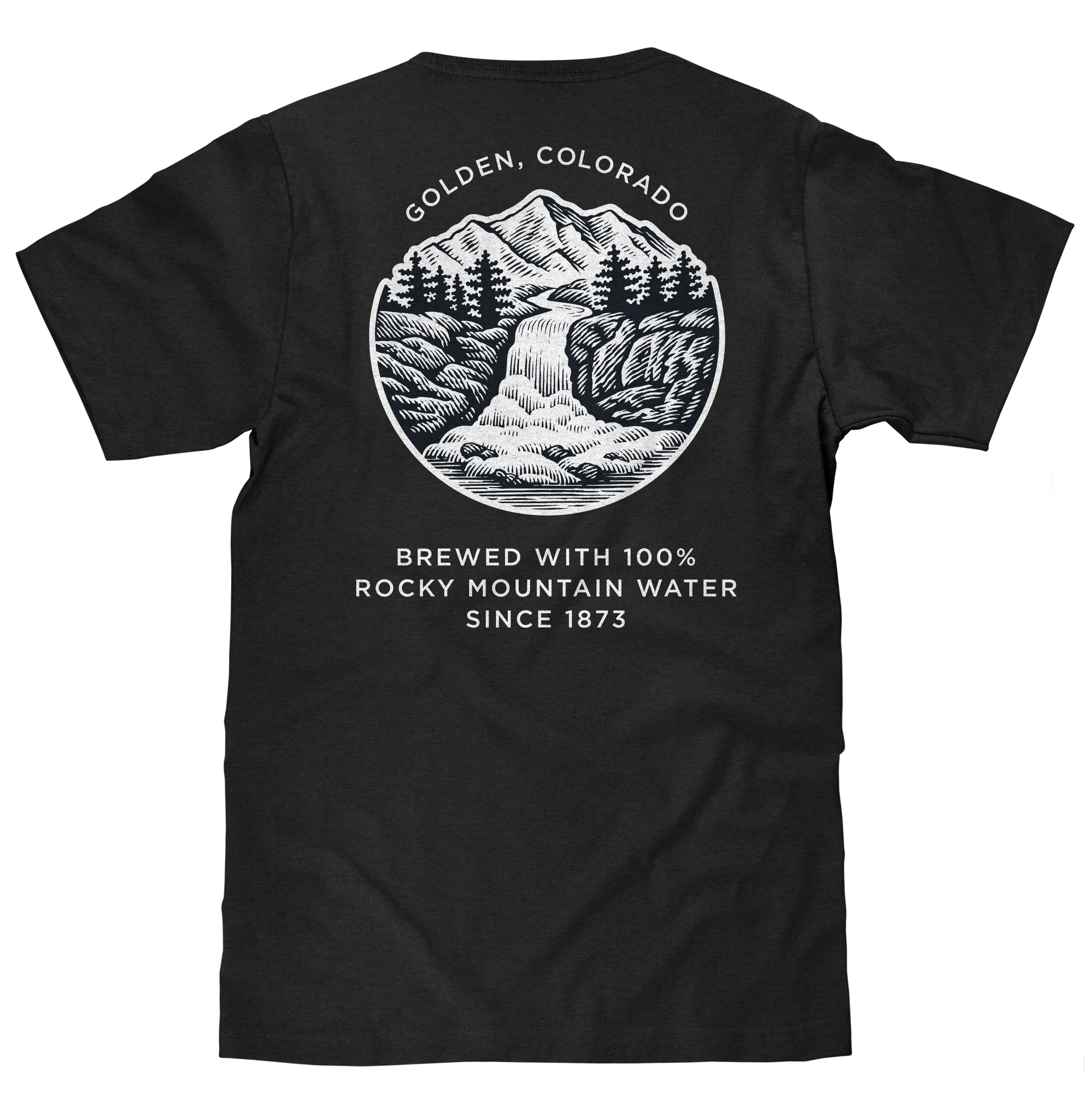 Tee Luv Coors Brewery Black Tee 38606B