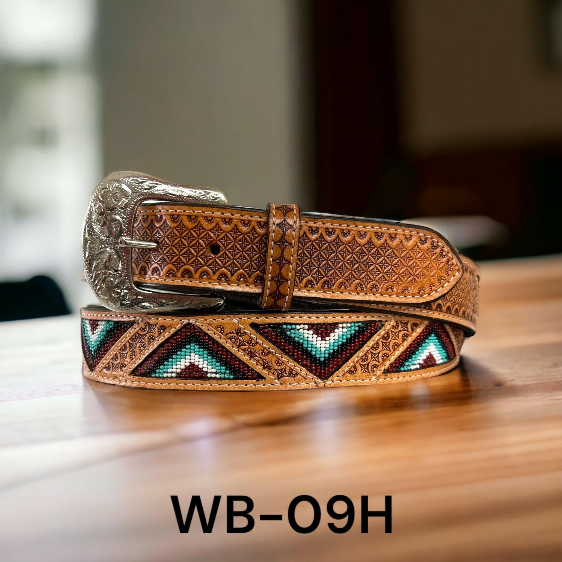 Ranger Belt Co. Men's Beaded Western Belt.