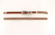 M&F Western Products Leather Hatband with Braided Horsehair 0274802