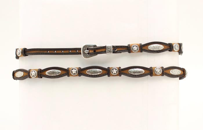 M&F Scalloped Stars Concho Hatband 02395107