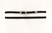 M&F 3/8" Black Suede Hat Band 0242601