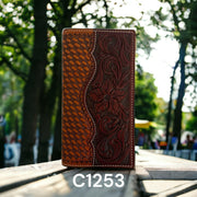 Ranger Belt Co Basketweave & Floral Rodeo Wallet.