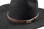 3D Basketweave Leather Hatband D740003702