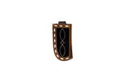 3D Black/Brown Boot Stitch Knife Sheath D84040107