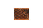 3D Basket Weave Flower Tooling Bifold Wallet D250019208