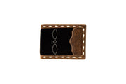 3D Men's Black/Brown Overlay Bi-Fold Wallet D2500196107