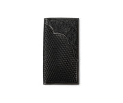 Men's 3D Black Basket Weave and Floral Embossed Rodeo Wallet D250019101