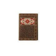 3D Men's Embroidered Trifold Wallet.