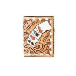 3D Men's Ace Cards Tri-Fold Wallet.