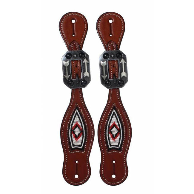 Professional's Choice Beaded Spur Straps 3P9402