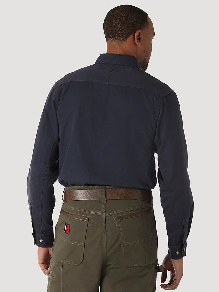Wrangler Men's Riggs Workwear Button Down Twill Work Shirt.