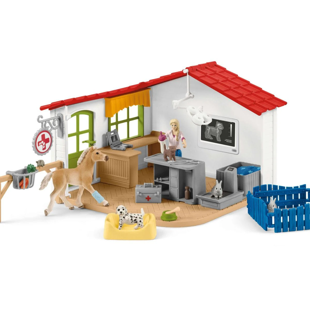 Schleich Veterinarian Practice with Pets Play Set 42502