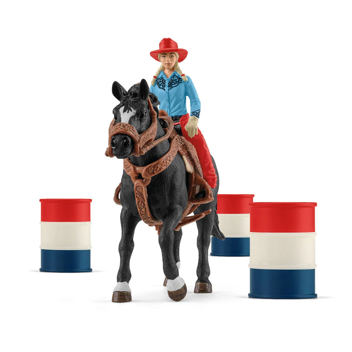 Schleich Cowgirl Barrel Racing Playset 42576