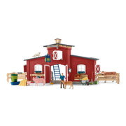 Schleich Large Red Barn with Animals and Accessories Play Set 42606