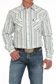 Cinch Men’s Stripe Modern Fit Snap Front Shirt