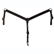Circle Y Straight Shell Black Breast Collar 4280-2018