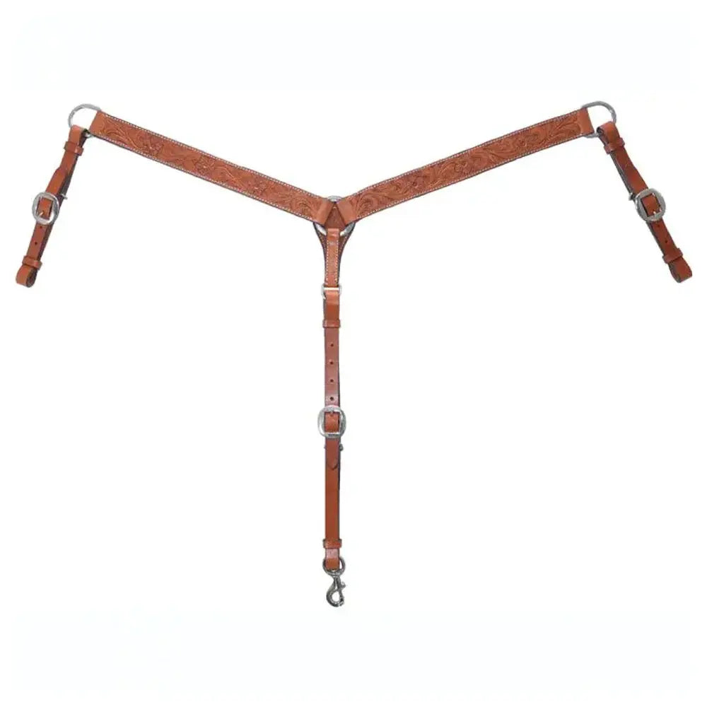Circle Y Straight Floral Breast Collar.
