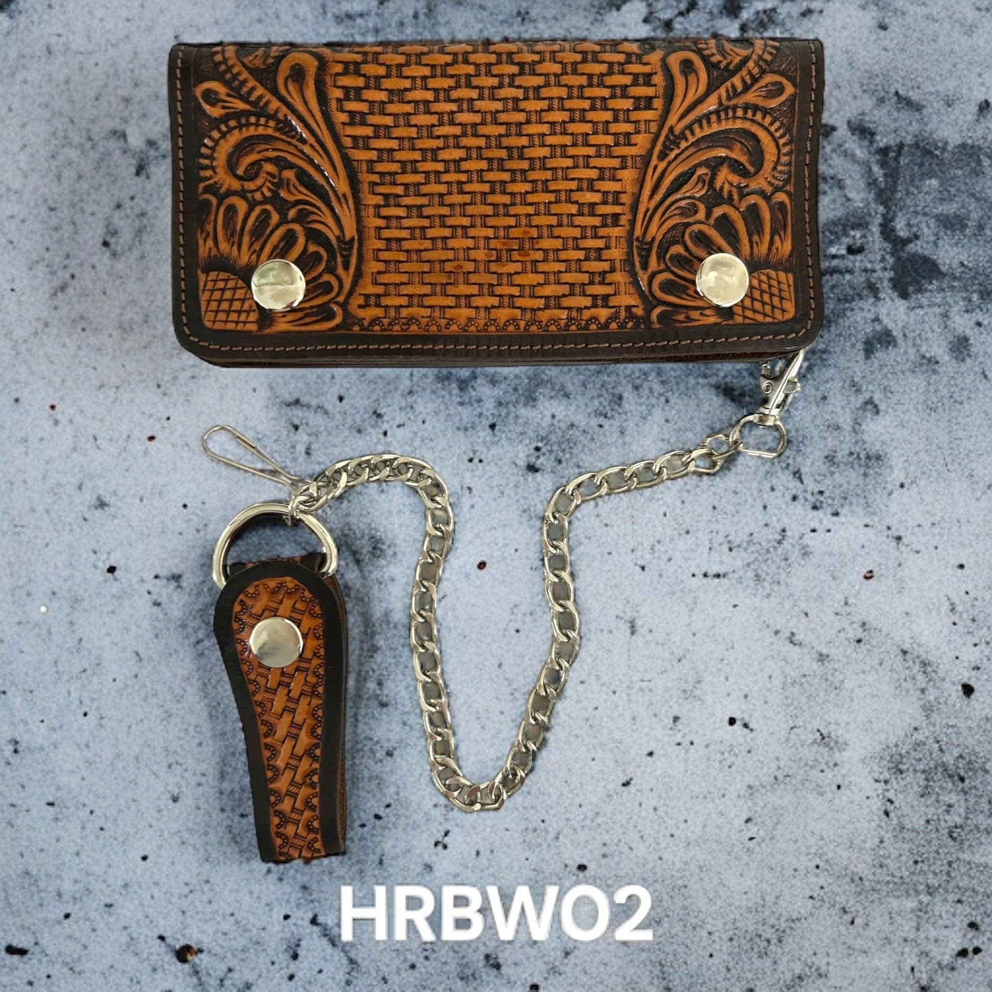 Ranger Belt Co Stamped Trucker Wallet.