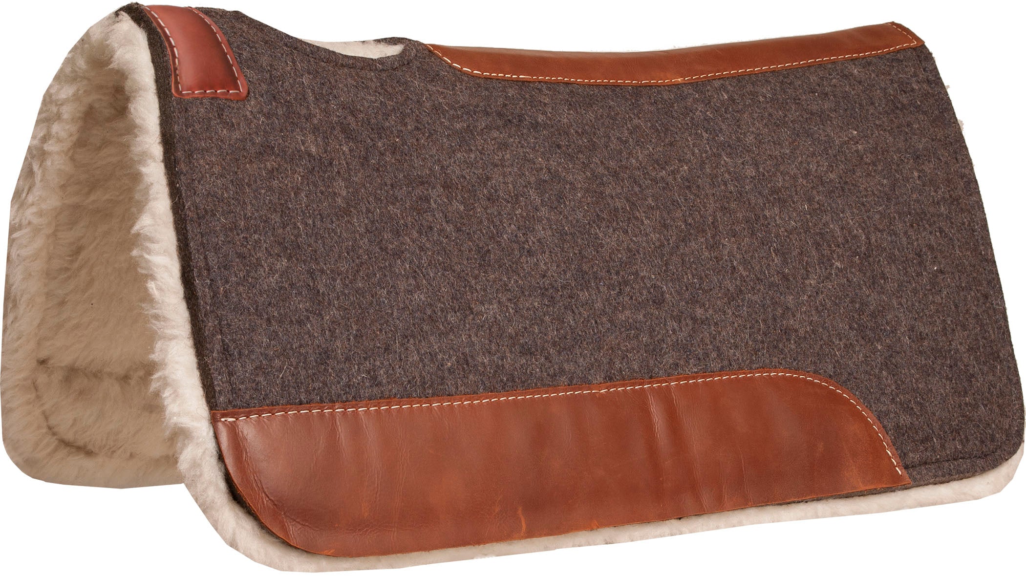 Mustang Contoured Fleece Lined Wool Pad 4407