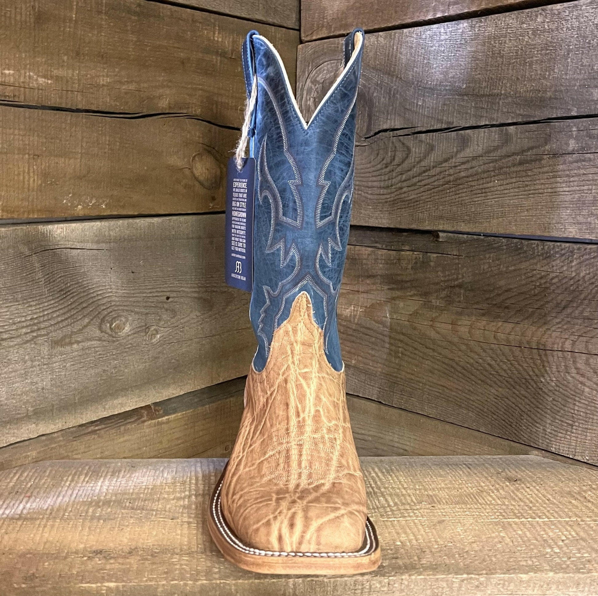 Anderson Bean Men's Tan Tipped Elephant Boots.