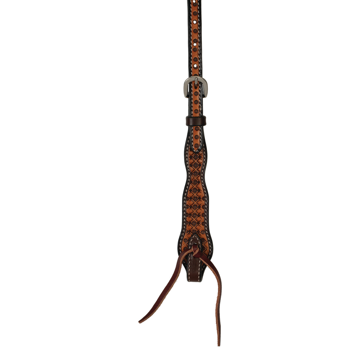 Weaver Floret Tooled Sliding Ear Headstall 45013-01
