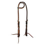 Weaver Floret Tooled Sliding Ear Headstall 45013-01