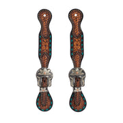 Weaver Women's Turquoise Cross Spur Straps 45508-53