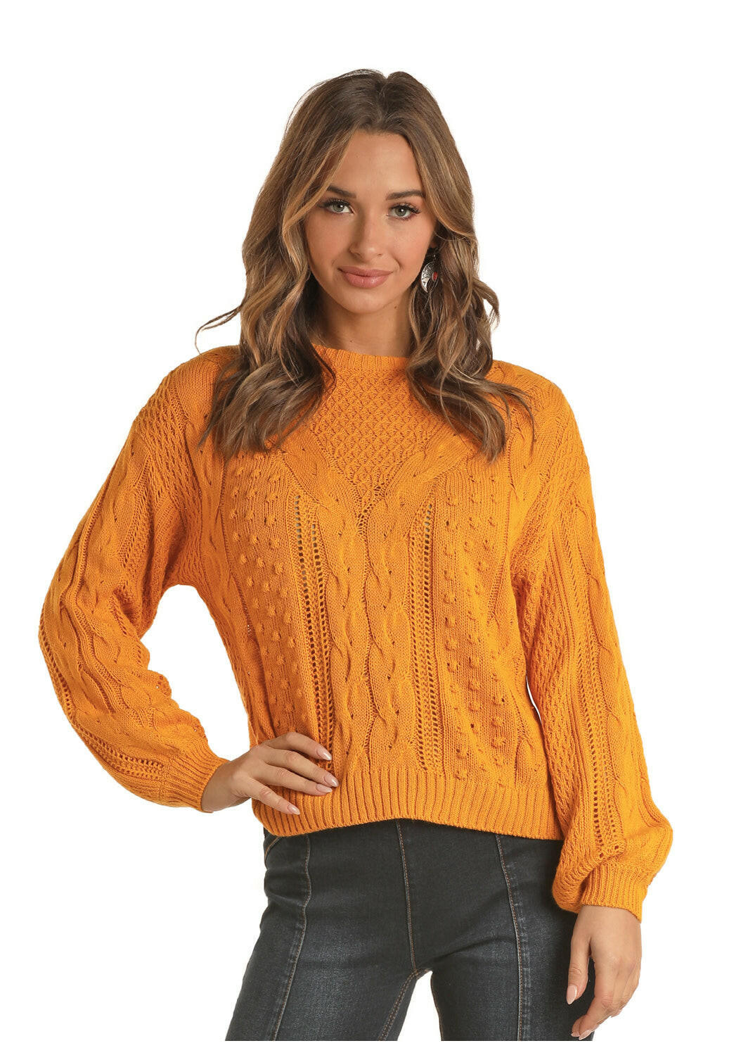 Rock & Roll Women's Yellow Sweater C4.
