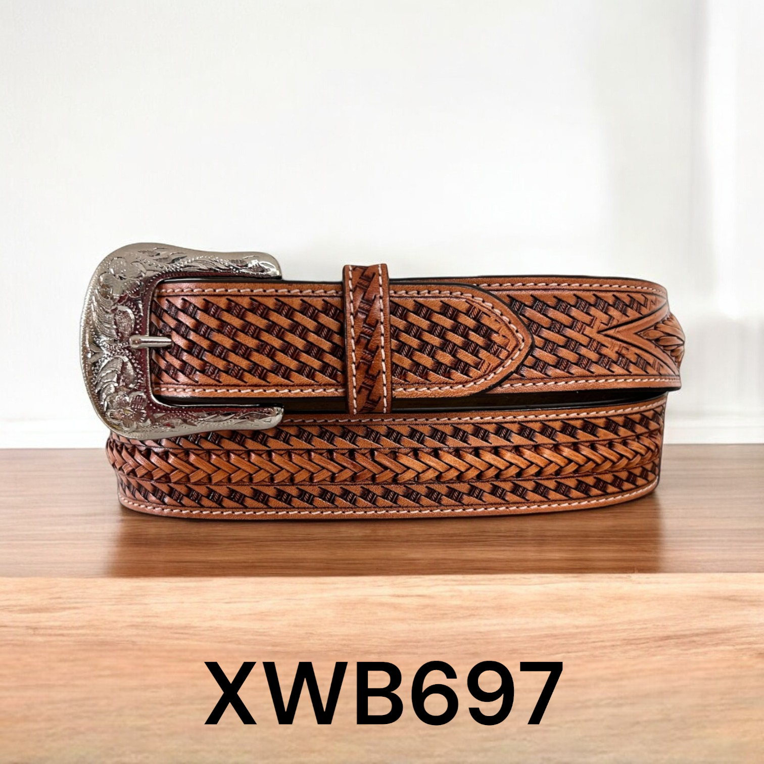 Twisted X Men's Basket Weave Western Belt