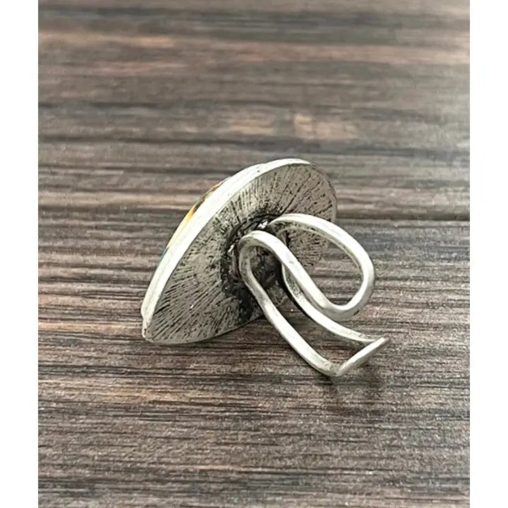 ISAC Trading Drop Gemstone Adjustable Ring 750507