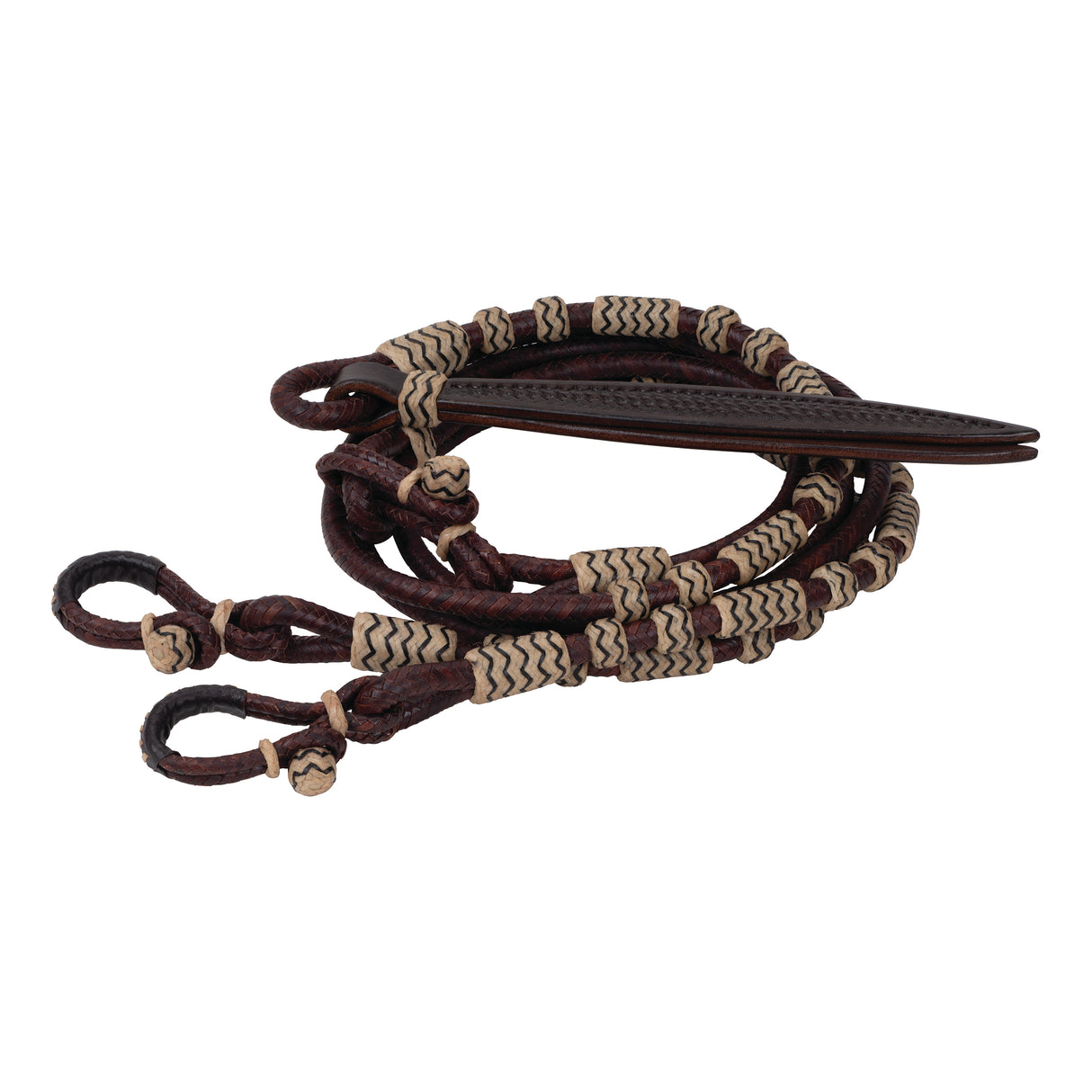 Weaver Brown Braided Romal Reins, 3/8" x 7-1/2 50450-13-01