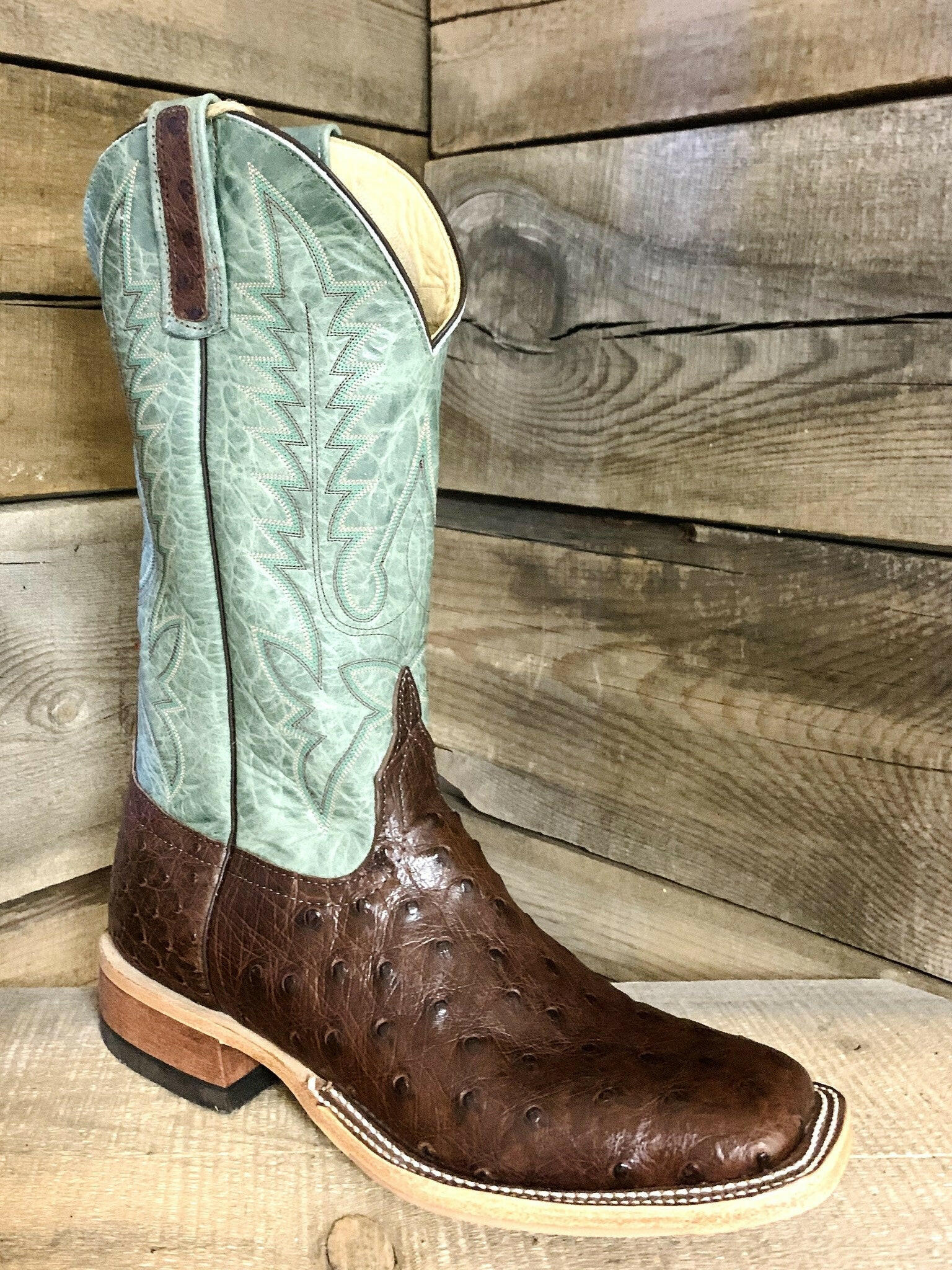 Anderson Bean Men's Full Quill Americano Ostrich.