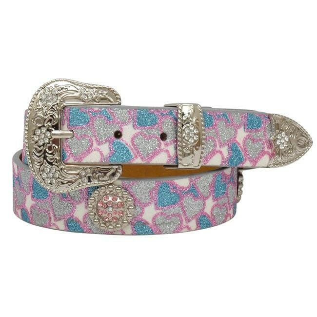 3D Belt Co Kids Glitter Heart Belt.