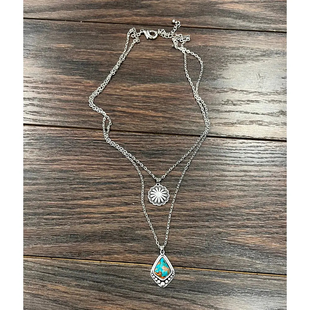 Isac Trading 2 Strand Gemstone Necklace 737116