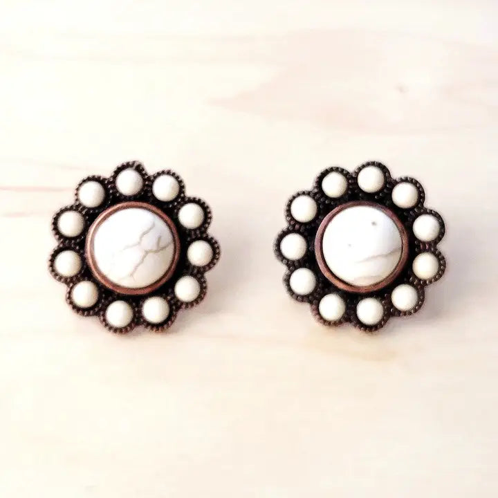 The Jewelry Junkie White Squash Blossom Earring 226i