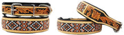 Challenger Beaded and Floral Tooled Leather Padded 6099